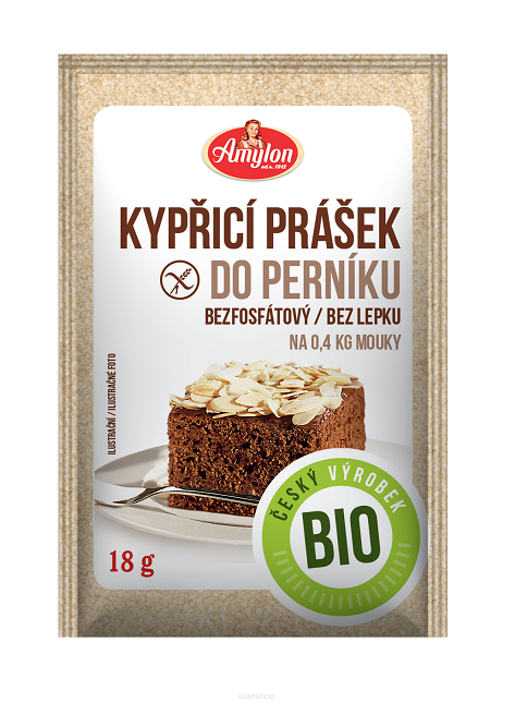 PROSZEK DO PIECZENIA Z PRZYPRAWĄ DO PIERNIKA BEZGLUTENOWY BIO 18 g - AMYLON