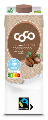 NAPÓJ KOKOSOWY A'LA CAPPUCCINO BEZ DODATKU CUKRÓW FAIR TRADE BIO 1 L - COCO (DR MARTINS)
