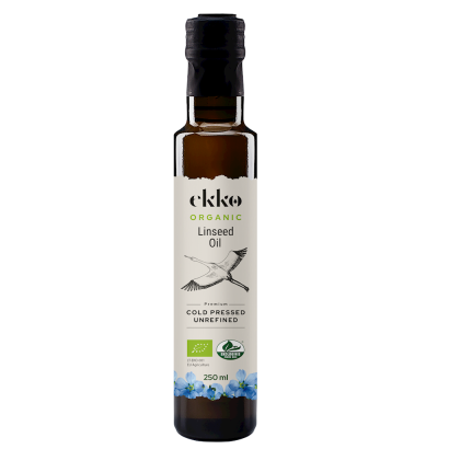 OLEJ LNIANY TŁOCZONY NA ZIMNO OMEGA-3 BIO 250 ml - EKKO