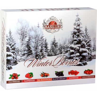 Mieszanka czarnych herbat w saszetkach Assorted Winter Berries 60 x 2 g Basilur