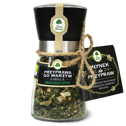 PRZYPRAWA DO WARZYW Z GRILLA W MŁYNKU BIO 50 g - DARY NATURY (PRODUKT SEZONOWY)
