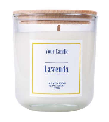 ŚWIECA SOJOWA LAWENDA 210 ml - YOUR CANDLE