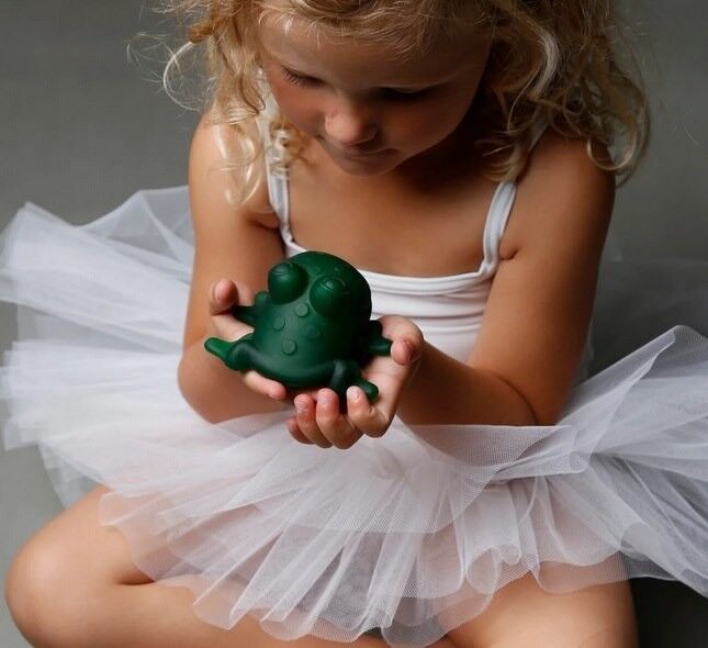 Zabawka do kąpieli żaba (zielona)