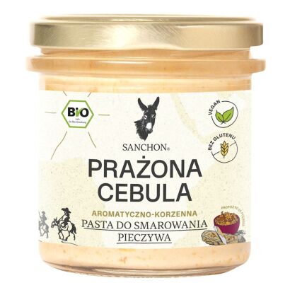 PASTA KANAPKOWA PRAŻONA CEBULA BEZGLUTENOWA BIO 135 g -  SANCHON