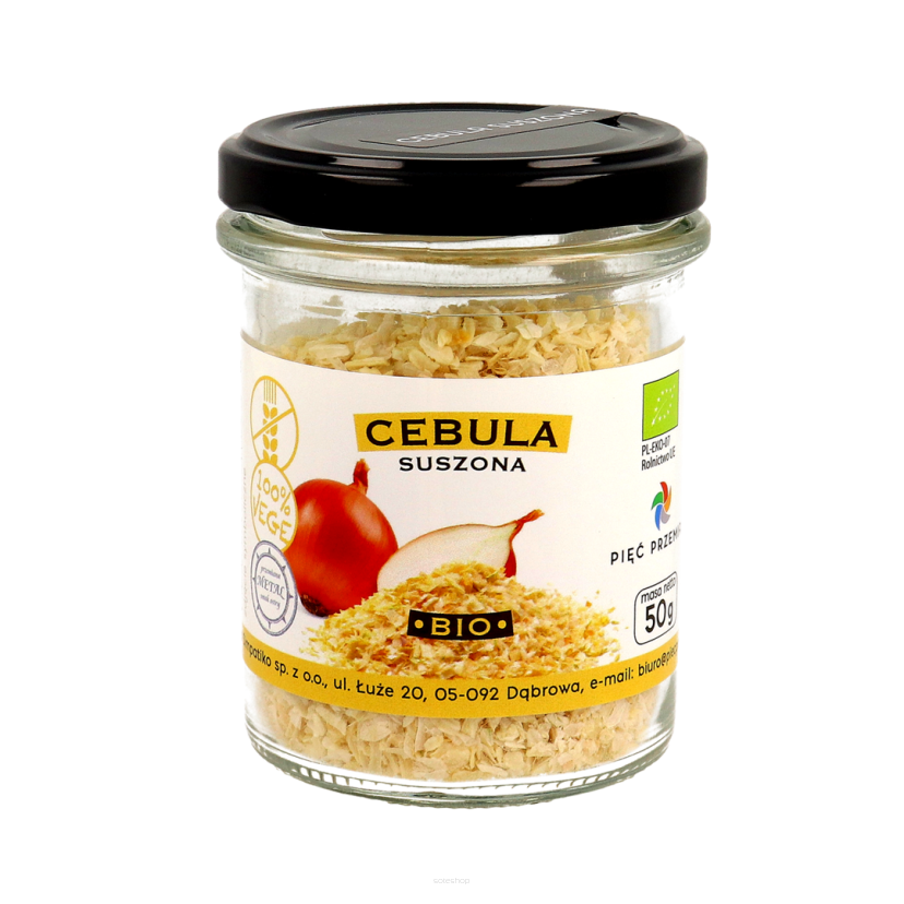 Cebula suszona BIO 50 g - Pięć Przemian