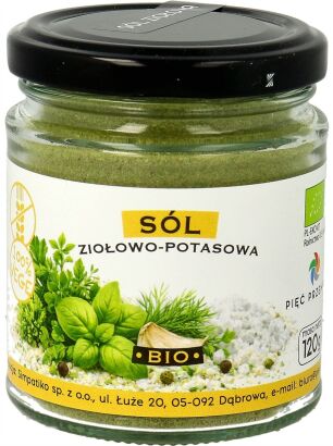 Sól ziołowo-potasowa BIO 120 g - Pięć Przemian