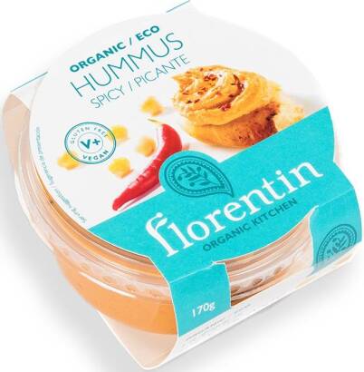 HUMMUS PIKANTNY BEZGLUTENOWY BIO 170 g - FLORENTIN