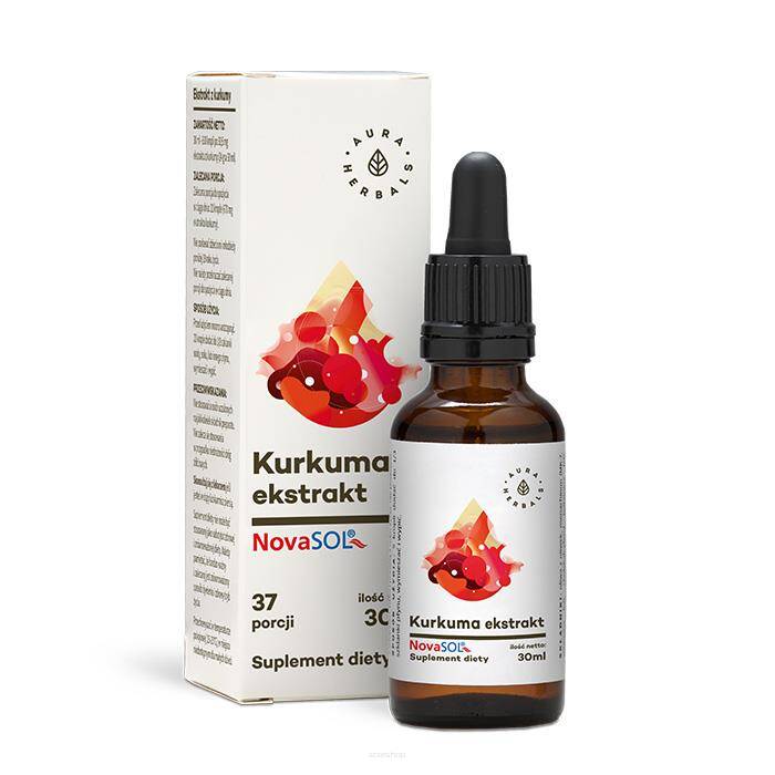 Kurkuma ekstrakt Nova Sol - krople (30ml) Aura Herbals