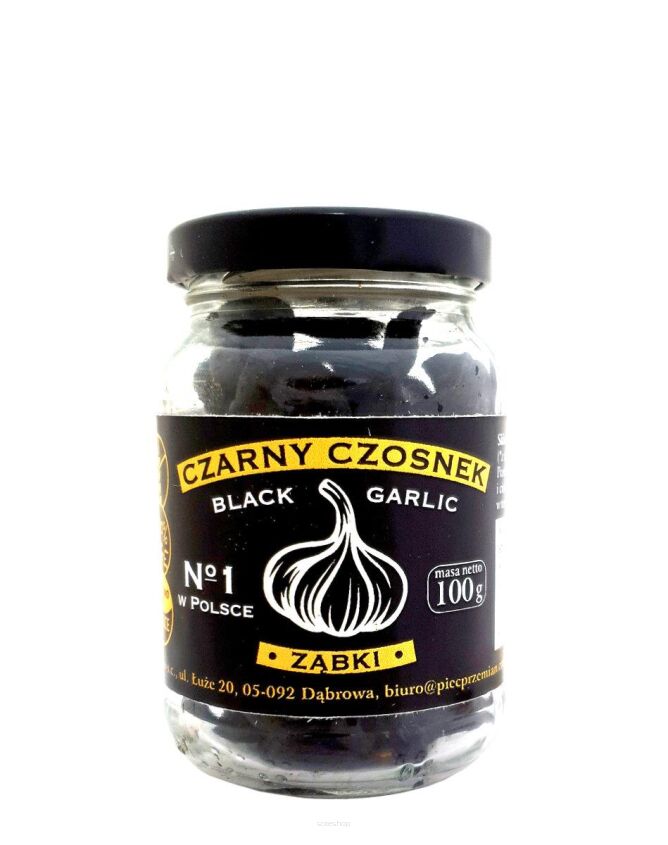 Czarny czosnek ZĄBKI BIO 100 g - Pięć Przemian
