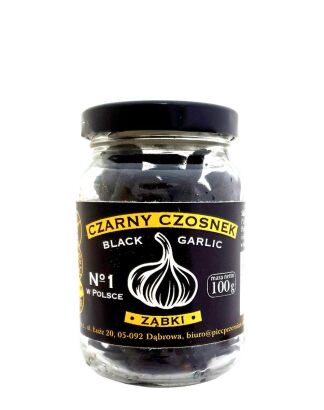 Czarny czosnek ZĄBKI BIO 100 g - Pięć Przemian