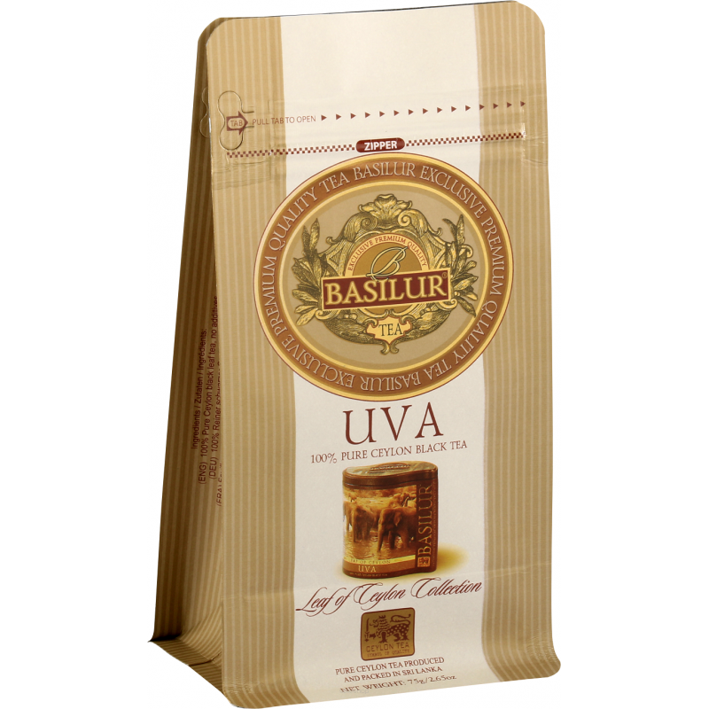 Herbata Czarna Cejlońska 100% UVA sypana 75g - Basilur