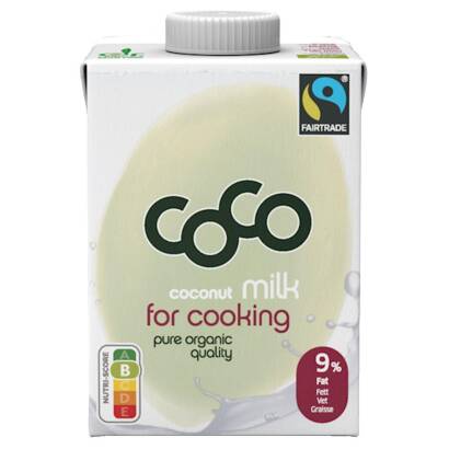 COCONUT MILK - NAPÓJ KOKOSOWY DO GOTOWANIA BEZ DODATKU CUKRÓW FAIR TARDE BIO 500 ml - COCO (DR MARTINS)