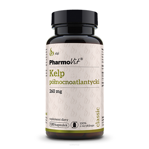 KELP PÓŁNOCNOATLANTYCKI BEZGLUTENOWY 120 KAPSUŁEK 38,4 g - PHARMOVIT (CLASSIC)