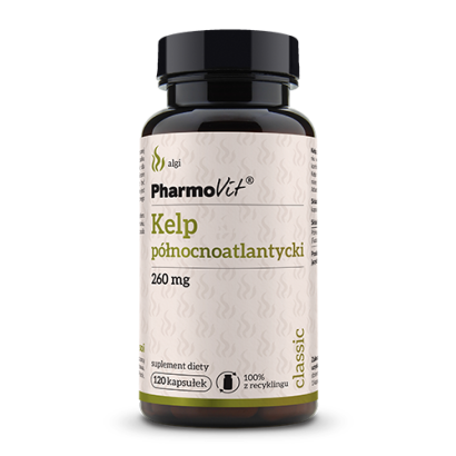 KELP PÓŁNOCNOATLANTYCKI BEZGLUTENOWY 120 KAPSUŁEK 38,4 g - PHARMOVIT (CLASSIC)