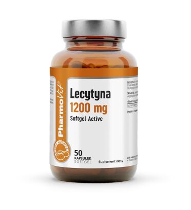 Lecytyna 1200 mg Softgel Active 50 kaps | Clean Label Pharmovit