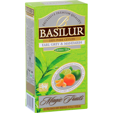 Herbata czarna EARL GREY & MANDARIN saszetki 25x1,5g - Basilur