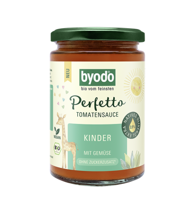 SOS POMIDOROWY Z WARZYWAMI DLA DZIECI BIO 340 ml - BYODO