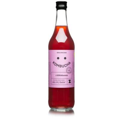 KOMBUCHA Z HIBISKUSEM BIO 270 ml - ZAKWASOWNIA