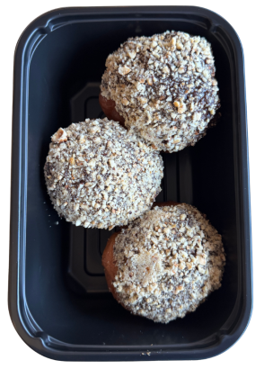 PĄCZKI W POLEWIE CZEKOLADOWEJ BEZGLUTENOWE (3 szt.) 340 g - ZDROWA MICHA (NA ZAMÓWIENIE - PRODUKT SEZONOWY)