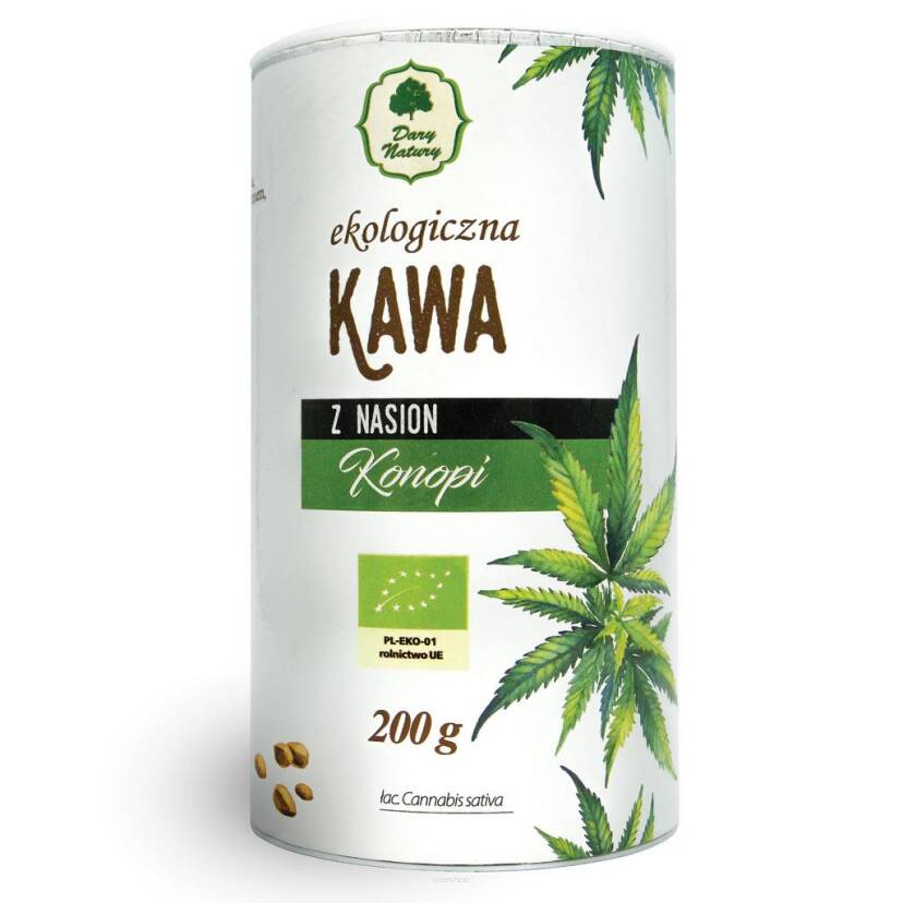 KAWA Z NASION KONOPI BIO 200 g - DARY NATURY