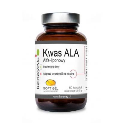 KWAS ALA-kwas alfa-liponowy 60 kaps. - KenayAg