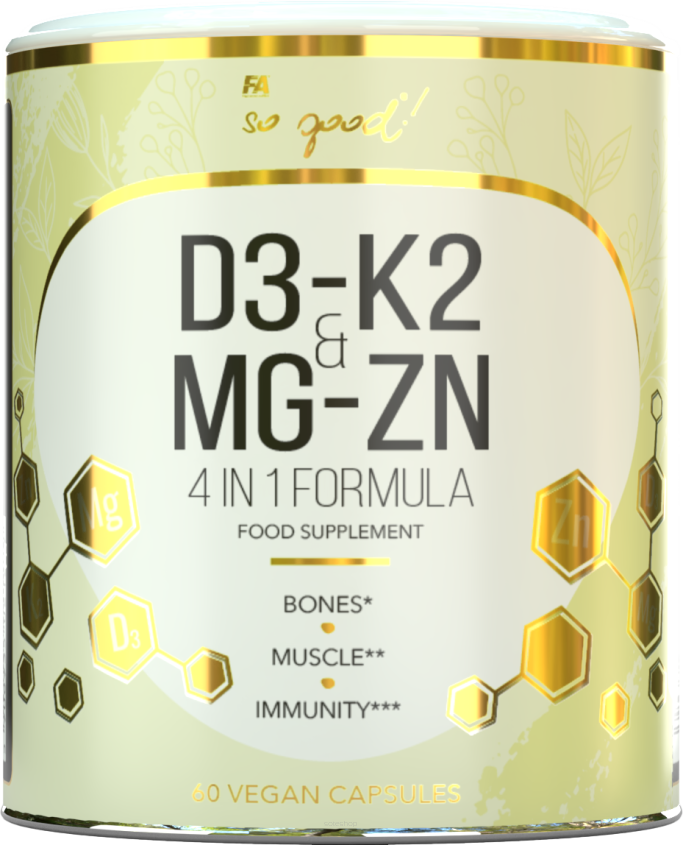 WITAMINA K2 + D3 + MAGNEZ + CYNK 60 KAPSUŁEK - SO GOOD!