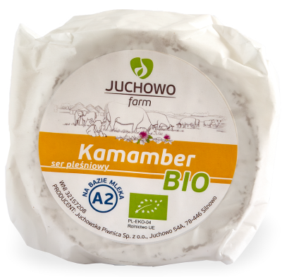SER PLEŚNIOWY KAMAMBER BIO (około 0,20 kg) - JUCHOWO (NA ZAMÓWIENIE)