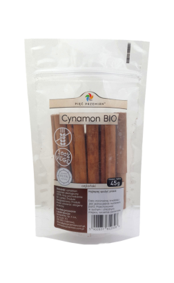 Cynamon cejloński kora BIO 45 g - Pięć Przemian