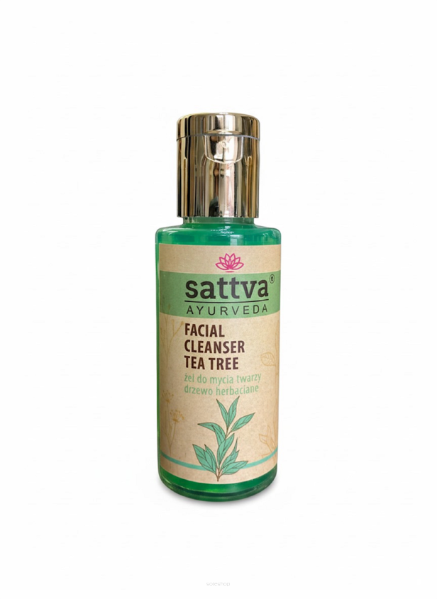 ŻEL DO MYCIA TWARZY DRZEWO HERBACIANE 100 ml - SATTVA (AYURVEDA)