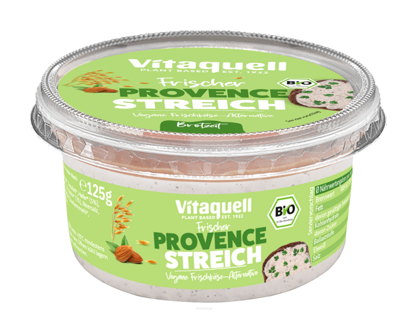 WEGAŃSKA ALTERNATYWA SERKA Z ZIOŁAMI BIO 125 g - VITAQUELL