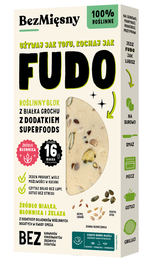TOFU Z GROCHU FUDO 180 g - BEZMIĘSNY