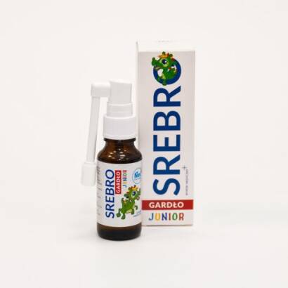 Srebro Gardło Junior aerozol 20 ml - Nelfarma