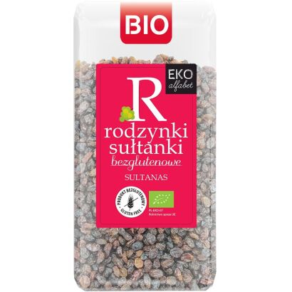 RODZYNKI SUŁTANKI BEZGLUTENOWE BIO 400 g - EKO ALFABET