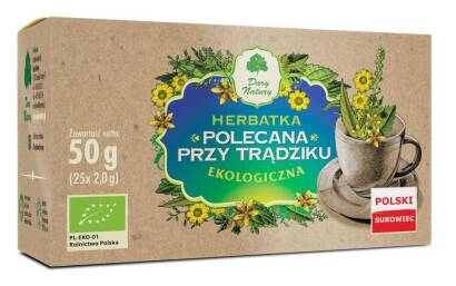 HERBATKA POLECANA PRZY TRĄDZIKU BIO (25 x 2 g) 50 g - DARY NATURY