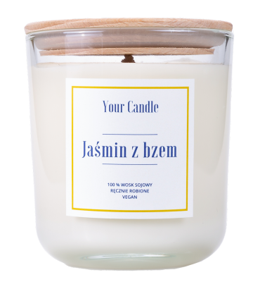 ŚWIECA SOJOWA JAŚMIN Z BZEM 210 ml - YOUR CANDLE