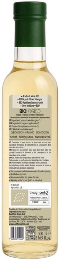 Ocet jabłkowy filtrowany BIO 500 ml