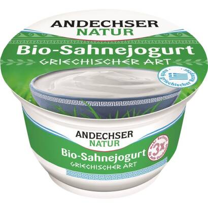 JOGURT NATURALNY TYPU GRECKIEGO KREMOWY BIO 200 g - ANDECHSER