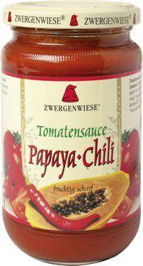 SOS POMIDOROWY PAPAYA - CHILI (PIKANTNY) BEZGLUTENOWY BIO 350 g - ZWERGENWIESE