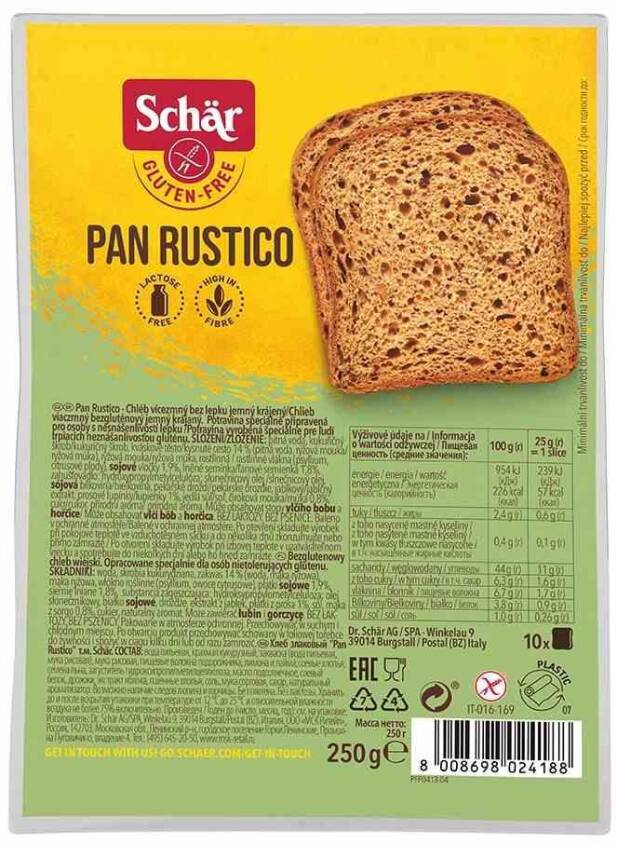 Pan Rustico- chleb wiejski BEZGL. 250 g