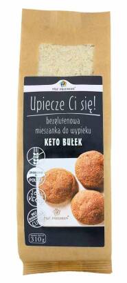 Mieszanka do wypieku 9 keto bułek bezglutenowych 310 g - Pięć Przemian