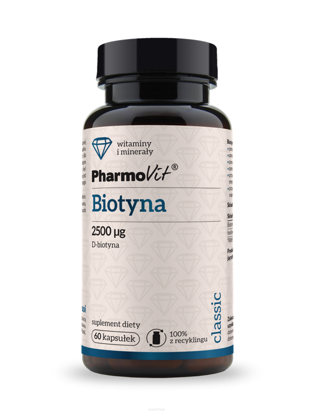 Biotyna 2500 µg 60 kaps | Classic Pharmovit