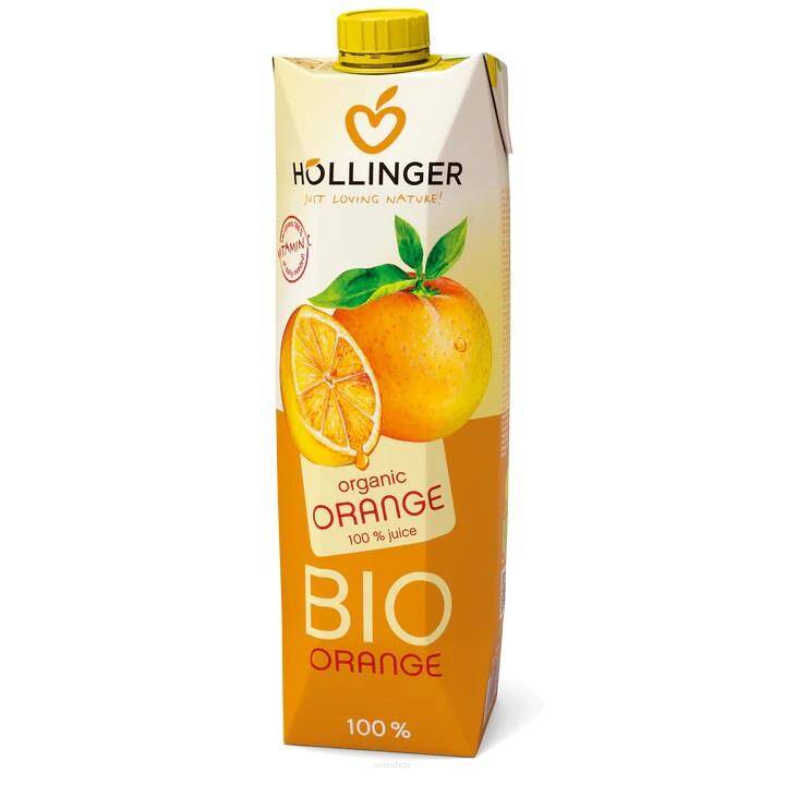 SOK POMARAŃCZOWY BIO 1 L - HOLLINGER