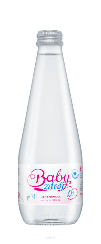 WODA ŹRÓDLANA NIEGAZOWANA 330 ml (SZKŁO) - AQUA EAST (BABY ZDRÓJ)