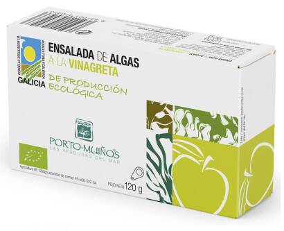 SAŁATKA Z ALG MORSKICH W SOSIE WINEGRET BIO 120 g (90 g) (PUSZKA) - PORTO MUINOS
