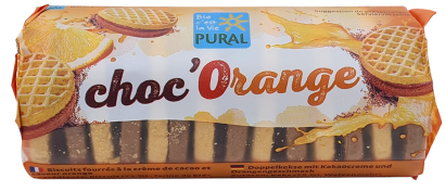 CIASTKA MARKIZY MINI Z KREMEM KAKAO - POMARAŃCZA BIO 85 g - PURAL