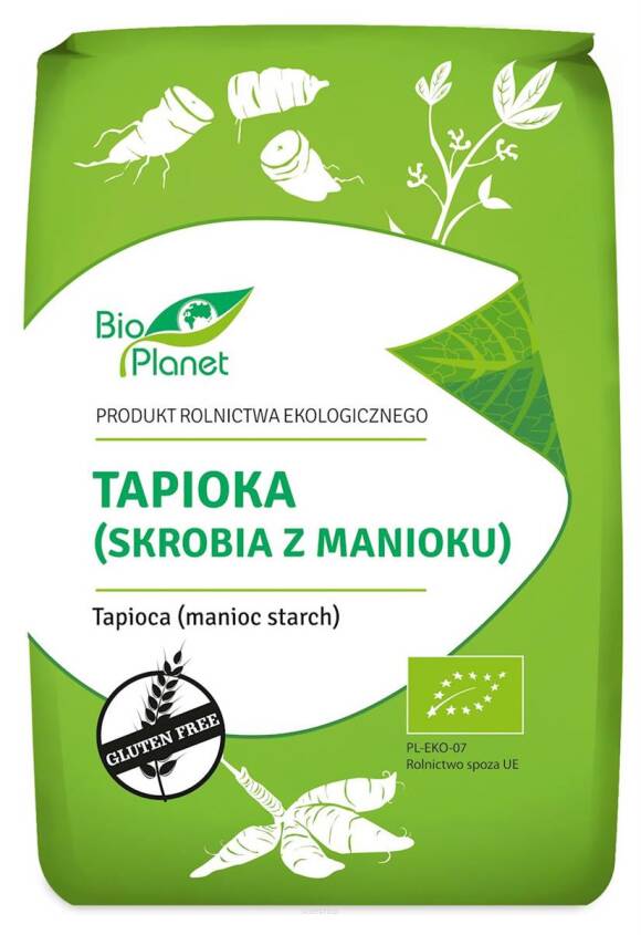 TAPIOKA (SKROBIA Z MANIOKU) BEZGLUTENOWA BIO 800 g - BIO PLANET