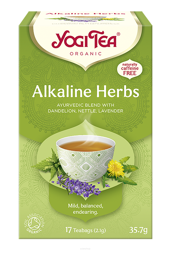 HERBATKA ZIOŁA ALKALICZNE (ALKALINE HERBS) BIO (17 x 2,1 g) 35,7 g - YOGI TEA