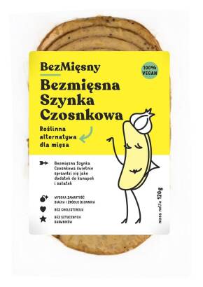 BEZMIĘSNA SZYNKA CZOSNKOWA 120 g - BEZMIĘSNY