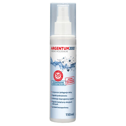 Srebro Koloidalne 50 ppm, Argentum200, aerozol 150 ml Aura Herbals