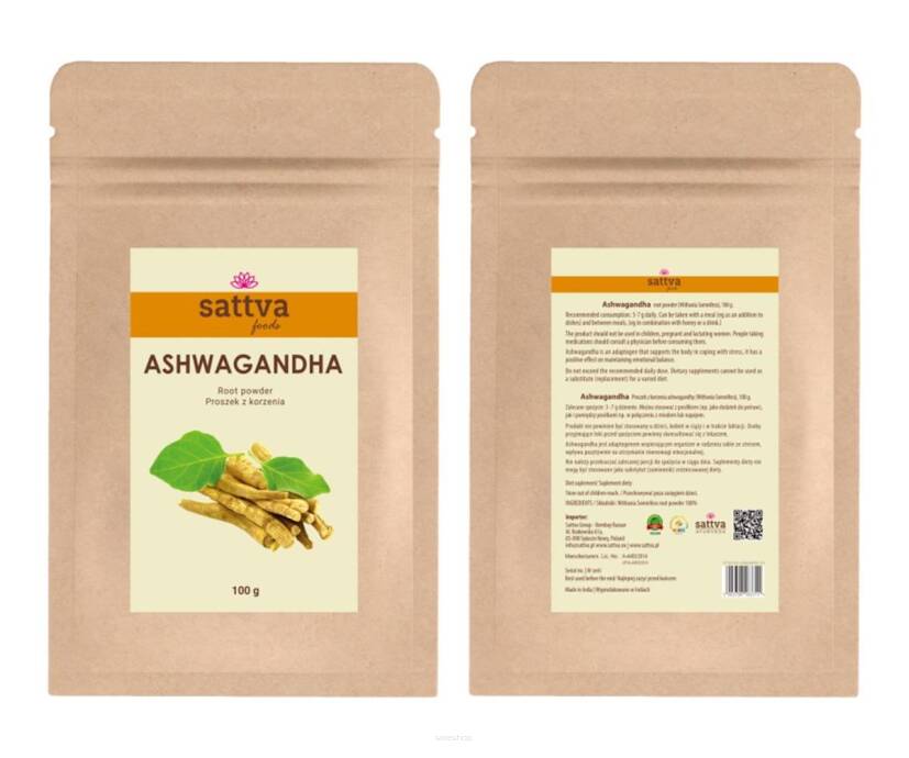 ASHWAGANDHA W PROSZKU 100 g - SATTVA